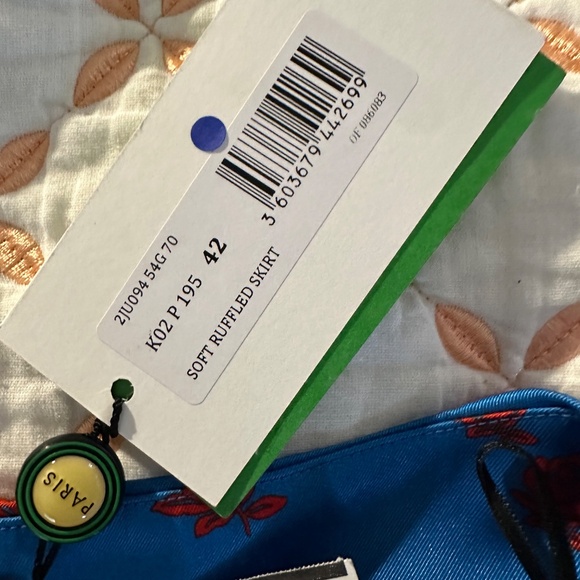 Kenzo silk skirt size 10 - Picture 2 of 6